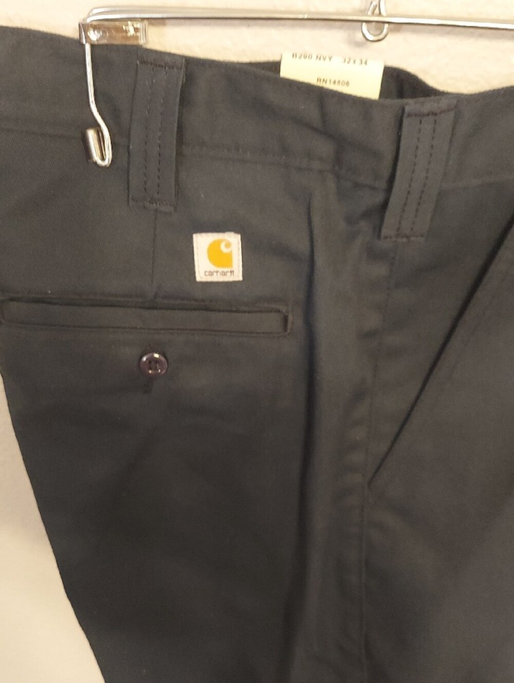 Carhartt Navy Twill Work Wear Pants Sz 32x34 NWT Unisex! - Picture 5 of 6